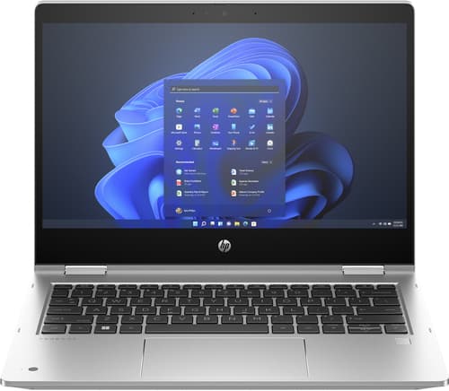 HP Pro x360 435 G10 Notebook - Flip design - AMD Ryzen 5 - 7530U / up to 4.5 GHz - Win 11 Pro - Radeon Graphics - 8 GB RAM - 256 GB SSD NVMe - 13.3" IPS touchscreen 1920 x 1080 (Full HD) - Wi-Fi 6E, Bluetooth - pike silver aluminium - kbd: UK - with HP Wolf Pro Security Edition (1 year) — view 1