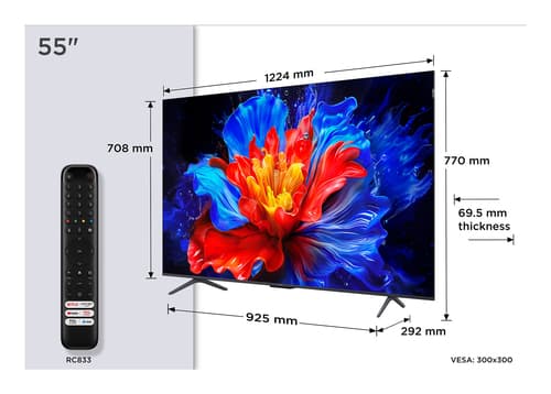 TCL 55P8K-UK 55 SMART 4K ULTRA HD HD — view 3