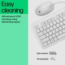 HP 225 - Keyboard and mouse set - 100% - full size - USB - UK - cashmere white thumbnail 6