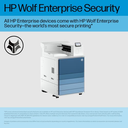HP LaserJet Enterprise 8501x - Printer - B/W - Duplex - laser - A3/Ledger - 1200 x 1200 dpi - up to 70 ppm - capacity: 2180 sheets - USB 2.0 host, Gigabit LAN, USB 3.0, USB 3.0 host — view 5