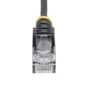StarTech.com - Patch cable - RJ-45 (M) to RJ-45 (M) - 3.6 mm - UTP - CAT 5/5e/6 - IEEE 802.3bt - halogen-free, snagless, straight - black thumbnail 4