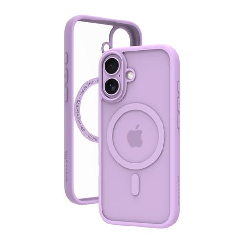 dbramante1928 Grenen - Back cover for mobile phone - MagSafe compatibility - plastic - purple, transparent — view 1