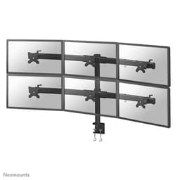 Neomounts FPMA-D700D6 - Mounting kit - full-motion - for 6 LCD displays - black - screen size: 19"-27" - clamp mountable, desk-mountable
