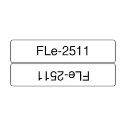 Brother FLe 2511 - Polyester - black on white - 21 x 45 mm 72 label(s) (1 roll(s) x 72 die cut labels - for Brother PT-P950NW, P-Touch PT-D800W, PT-P900W, PT-P950NW