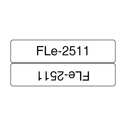 Brother FLe 2511 - Polyester - black on white - 21 x 45 mm 72 label(s) (1 roll(s) x 72 die cut labels - for Brother PT-P950NW, P-Touch PT-D800W, PT-P900W, PT-P950NW
