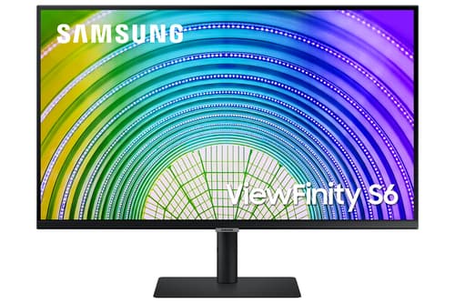 Samsung ViewFinity S6 S32A600UUP - S60UA Series - LED monitor - 32" - 2560 x 1440 QHD @ 75 Hz - VA - 300 cd/m� - 3000:1 - HDR10 - 5 ms - HDMI, DisplayPort, USB-C - black — view 1