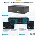 StarTech.com - KVM switch - secure - 2 x KVM port(s) - 1 local user - desktop - TAA Compliant thumbnail 4