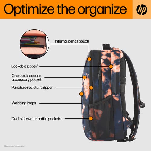 HP CAMPUS XL TIE DYE BACKPACK — view 5