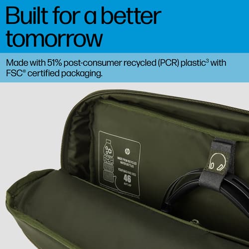 HP - Notebook carrying case - modular - 15.6" - grey, green — view 6