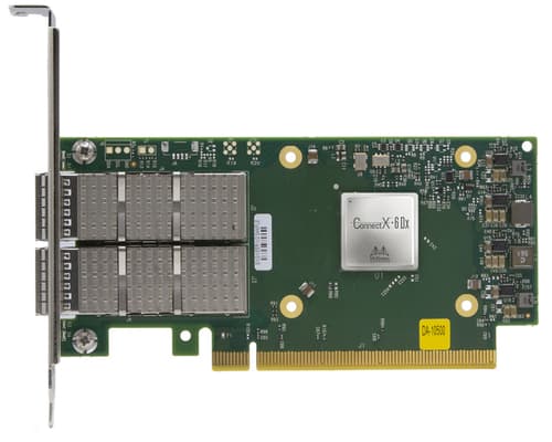 Lenovo ThinkSystem Mellanox ConnectX-6 Dx - Network adapter - PCIe 4.0 x16 low profile - 100 Gigabit QSFP56 x 2 - for ThinkAgile MX3330-F Appliance, MX3330-H Appliance, MX3331-F Certified Node