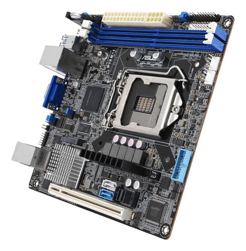ASUS P12R-I - Motherboard - mini ITX - LGA1200 Socket - C252 Chipset - USB 3.2 Gen 1 - 2 x Gigabit LAN - onboard graphics — view 6