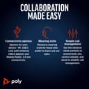 Poly Blackwire 5210 - Blackwire 5200 series - headset - on-ear - wired - 3.5 mm jack, USB-C - black - Certified for Microsoft Teams, Certified for Skype for Business, Cisco Jabber Certified, Avaya Certified, Works With Chromebook Certified, Zoom Certified, UC certified thumbnail 2