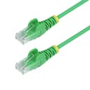StarTech.com 15m Green Slim CAT6 Ethernet Cable, Snagless, 28AWG, LSZH - Patch cable - RJ-45 (M) to RJ-45 (M) - 15 m - 3.6 mm - UTP - CAT 5/5e/6 - IEEE 802.3bt - snagless, halogen-free, stranded copper - green thumbnail 1