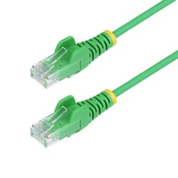 StarTech.com 15m Green Slim CAT6 Ethernet Cable, Snagless, 28AWG, LSZH - Patch cable - RJ-45 (M) to RJ-45 (M) - 15 m - 3.6 mm - UTP - CAT 5/5e/6 - IEEE 802.3bt - snagless, halogen-free, stranded copper - green