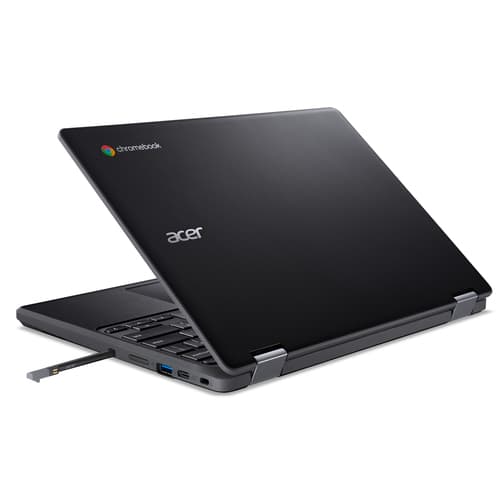 Acer Chromebook Spin 511 R756TN-TCO - Flip design - Intel N-series - N100 / up to 3.4 GHz - Chrome OS - UHD Graphics - 8 GB RAM - 128 GB eMMC - 11.6" IPS touchscreen 1366 x 768 - Wi-Fi 6E - shale black - kbd: UK — view 6
