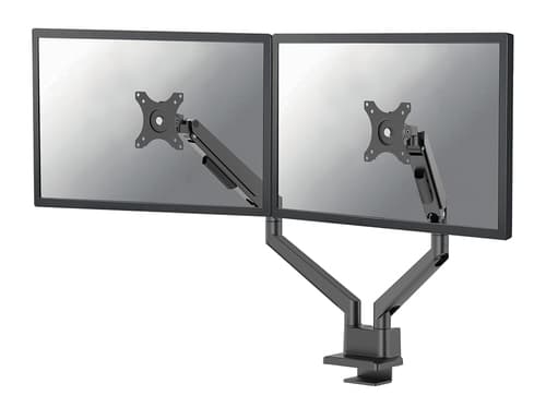 Neomounts NEXT Slim DS70-250BL2 - Mounting kit (articulating arm) - full-motion - for 2 monitors - aluminium - black - screen size: 17"-32" - desk-mountable