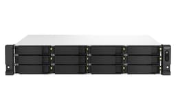 QNAP TS-1264U-RP - NAS server - 12 bays - rack-mountable - SATA 6Gb/s - RAID 0, 1, 5, 6, 10, JBOD, 50, 60 - RAM 8 GB - 2.5 Gigabit Ethernet - iSCSI support - 2U