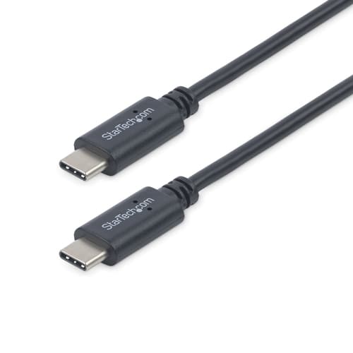 StarTech.com 1m / 3.3ft USB C to USB C Cable - USB 2.0 Type C Cable - M/M - USB-IF Certified - USB C Charging Cable - USB 2.0 (USB2CC1M) - USB cable - 24 pin USB-C (M) to 24 pin USB-C (M) - USB 2.0 - 1 m - black - for P/N: DKT30CHD, HB30C1A1CPD, HB30C3A1CFBW, PEXUS313AC2V