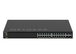 NETGEAR M4350 Series M4350-24G4XF - Switch - L3 - Managed - 24 x 10/100/1000 (PoE+) + 4 x SFP+ - front to back airflow - rack-mountable - PoE+ (720 W)