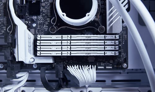 Kingston FURY Beast - DDR5 - module - 32 GB - DIMM 288-pin - 6400 MHz / PC5-51200 - CL32 - 1.4 V - unbuffered - on-die ECC - white — view 9