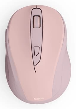 Hama WM-400 Wireless Mouse, Ergonomic, Optical, 6-Button, No Noise, Pink