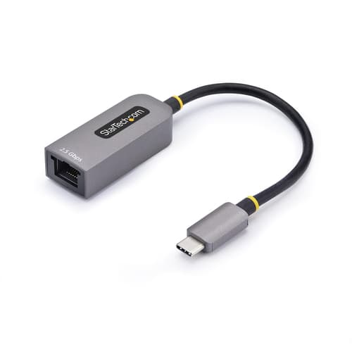 StarTech.com 2.5GbE USB-C to Ethernet Adapter - Network adapter - USB-C 3.2 Gen 1 / Thunderbolt 3 - 10M/100M/1G/2.5 Gigabit Ethernet - space grey