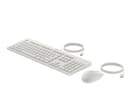 HP 225 - Keyboard and mouse set - 100% - full size - USB - UK - cashmere white thumbnail 7