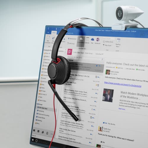 Poly Blackwire 5220 - Headset - on-ear - wired - USB-C, 3.5 mm jack - black - Certified for Skype for Business, Cisco Jabber Certified, Avaya Certified, Certified for Microsoft Teams, Zoom Certified, UC certified, Works With Chromebook Certified — view 8