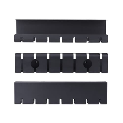 Under Desk Cable Management Tray Black — view 4