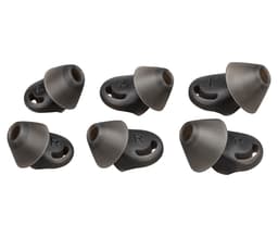 Poly - Eartip for Bluetooth headset - medium - black (pack of 2) - for Poly Voyager 6200