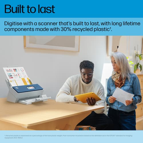 HP ScanJet Enterprise Flow N9000 sn1 - Document scanner - CMOS / CIS - Duplex - A3/Ledger - 600 dpi x 600 dpi - up to 80 ppm (mono) / up to 80 ppm (colour) - ADF (100 sheets) - up to 30000 scans per day - USB 3.0, Gigabit LAN — view 6