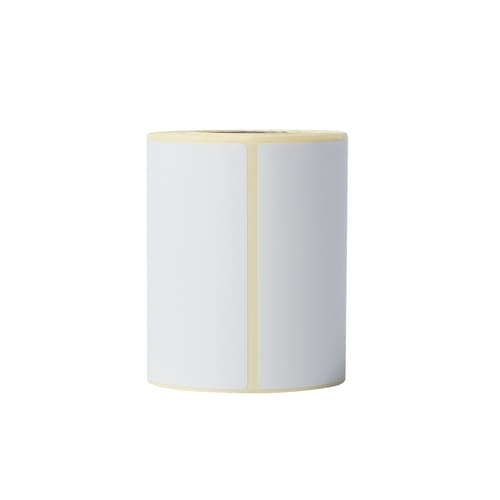 Brother - White - 76 x 44 mm 400 label(s) (1 roll(s) x 400 die cut labels (pack of 8) - for Brother TD-4410D, TD-4420DN, TD-4520DN, TD-4550DNWB, RuggedJet RJ-3150