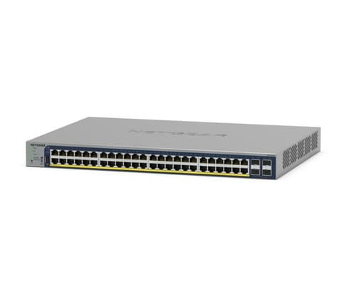 NETGEAR Smart GS728TP - Switch - L3 Lite - smart - 16 x 10/100/1000 (PoE) + 8 x 10/100/1000 (PoE+) + 4 x SFP - rack-mountable - PoE+ (192 W)