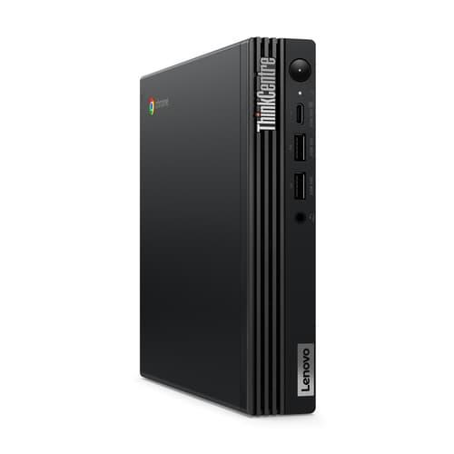 Lenovo ThinkCentre M60q Chromebox 12C6 - Tiny Celeron 7305 - RAM 8 GB - SSD - eMMC 64 GB - eMMC 5.1 - UHD Graphics - Gigabit Ethernet, IEEE 802.11ax (Wi-Fi 6E) - Chrome OS - monitor: none - keyboard: UK - raven black - Lenovo TopSeller