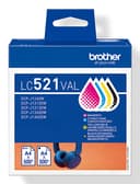 Brother LC521 Value Pack - 4-pack - black, yellow, cyan, magenta - original - hanging box - ink cartridge - for Brother DCP-J1260W, DCP-J1310DW thumbnail 1