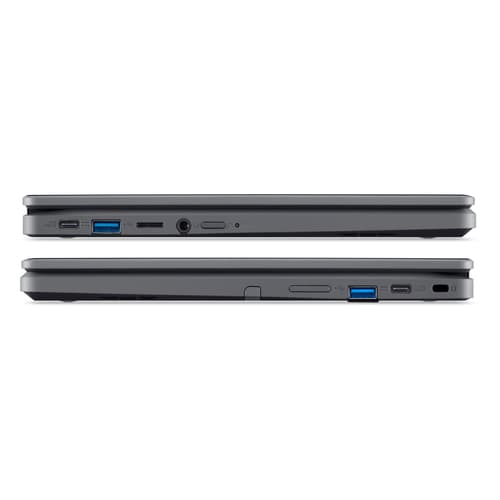 Acer Chromebook Spin 511 R756TN-TCO - Flip design - Intel N-series - N100 / up to 3.4 GHz - Chrome OS - UHD Graphics - 8 GB RAM - 128 GB eMMC - 11.6" IPS touchscreen 1366 x 768 - Wi-Fi 6E - shale black - kbd: UK — view 7