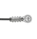 Targus DEFCON - Security cable lock - ultimate, universal, with adaptable lock head - silver - 30 cm (pack of 25) thumbnail 4