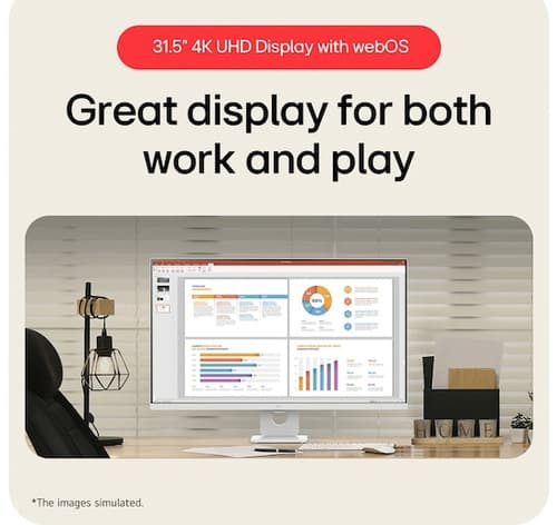 32" 4K UHD Smart Monitor with webOS & US — view 8