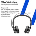 Poly Voyager Focus 2 - Customer Special 1 - headset - on-ear - Bluetooth - wireless - active noise cancelling - USB-C via Bluetooth adapter - black thumbnail 5