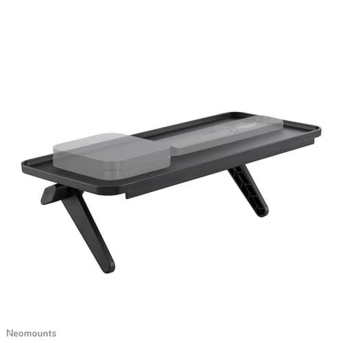 Neomounts AWL28-220BL1 - Shelf - for mediabox - black - on top of flat-panel — view 1