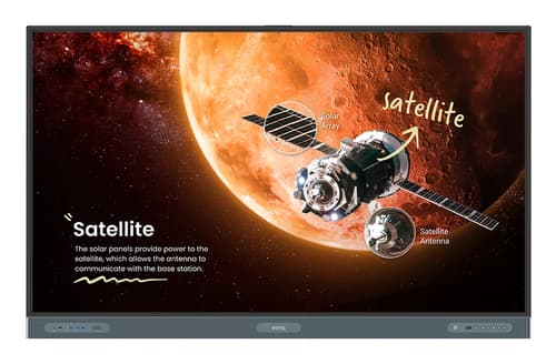 BenQ Board Pro RP7504 - 75" Diagonal Class RP04 Series LED-backlit LCD display - education / business - with built-in interactive whiteboard, touchscreen (multi touch) and 8-microphone array - Android - 4K UHD (2160p) 3840 x 2160