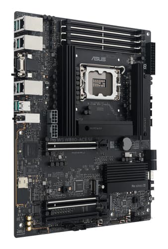 ASUS Pro WS W880-ACE SE - Motherboard - ATX - LGA1851 Socket - W880 Chipset - USB4, USB 3.2 Gen 2x2, USB 3.2 Gen 2, USB 3.2 Gen 1 - 2 x 2.5 Gigabit LAN, Gigabit LAN - onboard graphics - HD Audio (8-channel) — view 4