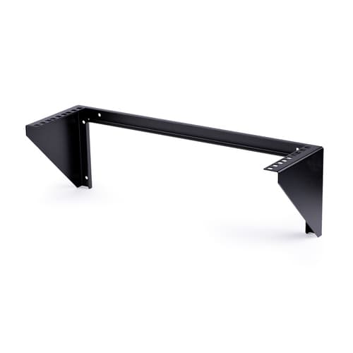 StarTech.com 3U Wall Mount Patch Panel Bracket - 19 in - Steel Vertical Patch Panel Mounting Bracket for Networking Equipment (RK319WALLV) - Mounting bracket - wall mountable - black - 3U - 19"