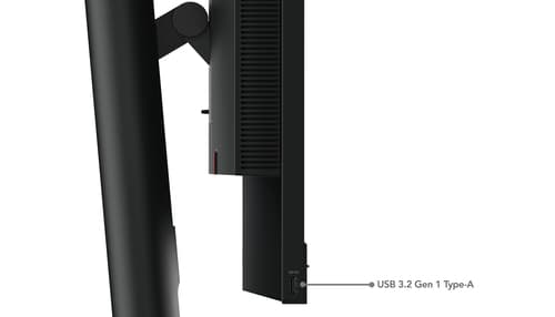 Lenovo ThinkCentre Tiny-in-One 24 Gen 5 - LED monitor - 24" (23.8" viewable) - touchscreen - 1920 x 1080 Full HD (1080p) @ 60 Hz - IPS - 250 cd/m� - 1000:1 - 4 ms - HDMI, DisplayPort - speakers - raven black — view 20