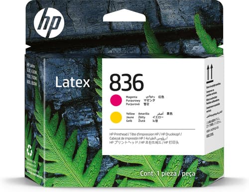 HP 836 - Yellow, magenta - original - Latex - printhead - for Latex 630 W, 630 W Print and Cut Plus Solution, 700, 700 W, 800, 800 W