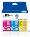 Brother BTD180CL Multipack - 3-pack - yellow, cyan, magenta - original - hanging box - ink refill - for Brother DCP-T580DW, DCP-T780DW thumbnail 1