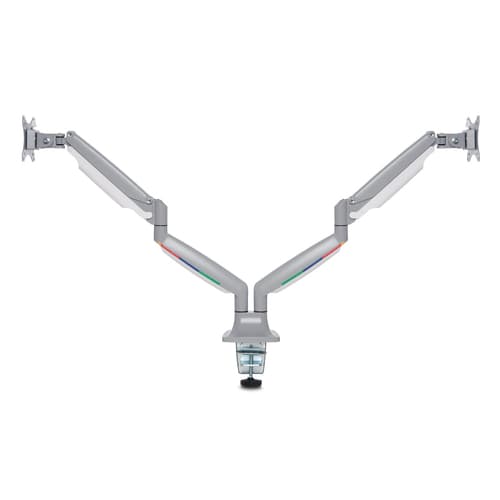 Kensington SmartFit One-Touch Dual Monitor Arm - Mounting kit - adjustable arm - for 2 monitors - metal - silver grey - screen size: 13"-32" - C-clamp, grommet, desk-mountable — view 11