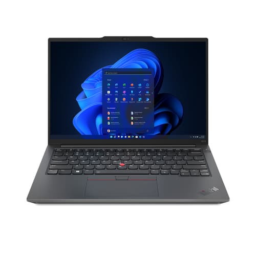 Lenovo ThinkPad E14 Gen 5 21JR - 180-degree hinge design - AMD Ryzen 7 - 7730U / up to 4.5 GHz - Win 11 Pro - Radeon Graphics - 16 GB RAM - 512 GB SSD TCG Opal Encryption - 14" IPS 1920 x 1200 - Gigabit Ethernet - Wi-Fi 6 - graphite black - kbd: UK