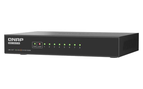 QNAP QSW-1108-8T-R2 - Switch - unmanaged - 8 x 10/100/1000/2.5G - desktop — view 10