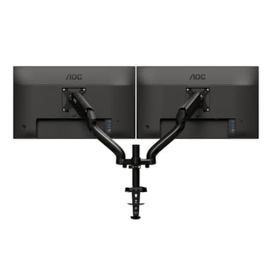 AOC AD110D0 - Mounting kit - adjustable arm - for 2 LCD displays - aluminium alloy - screen size: up to 27" - desk-mountable